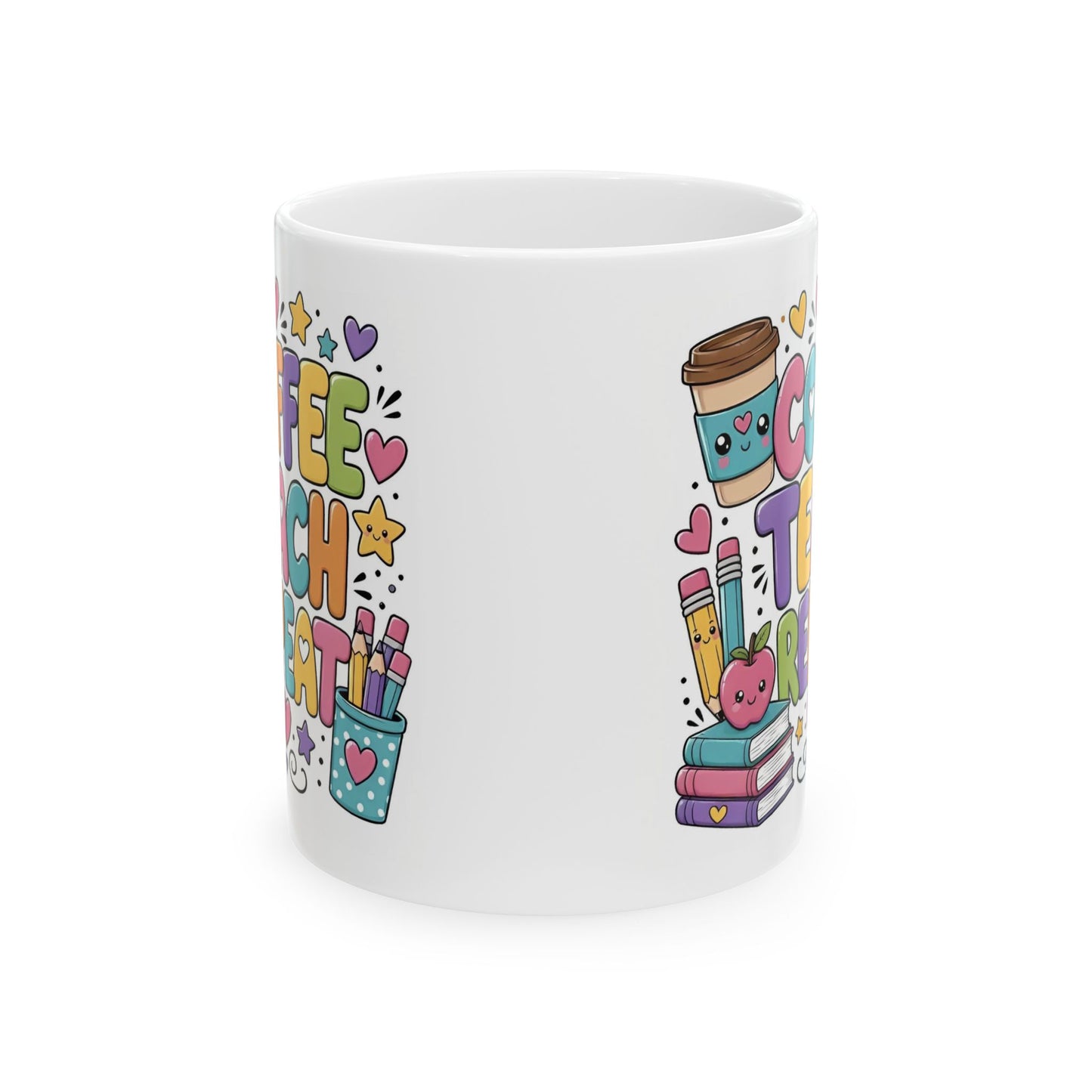 COFFEE TEACH REPEAT MUG