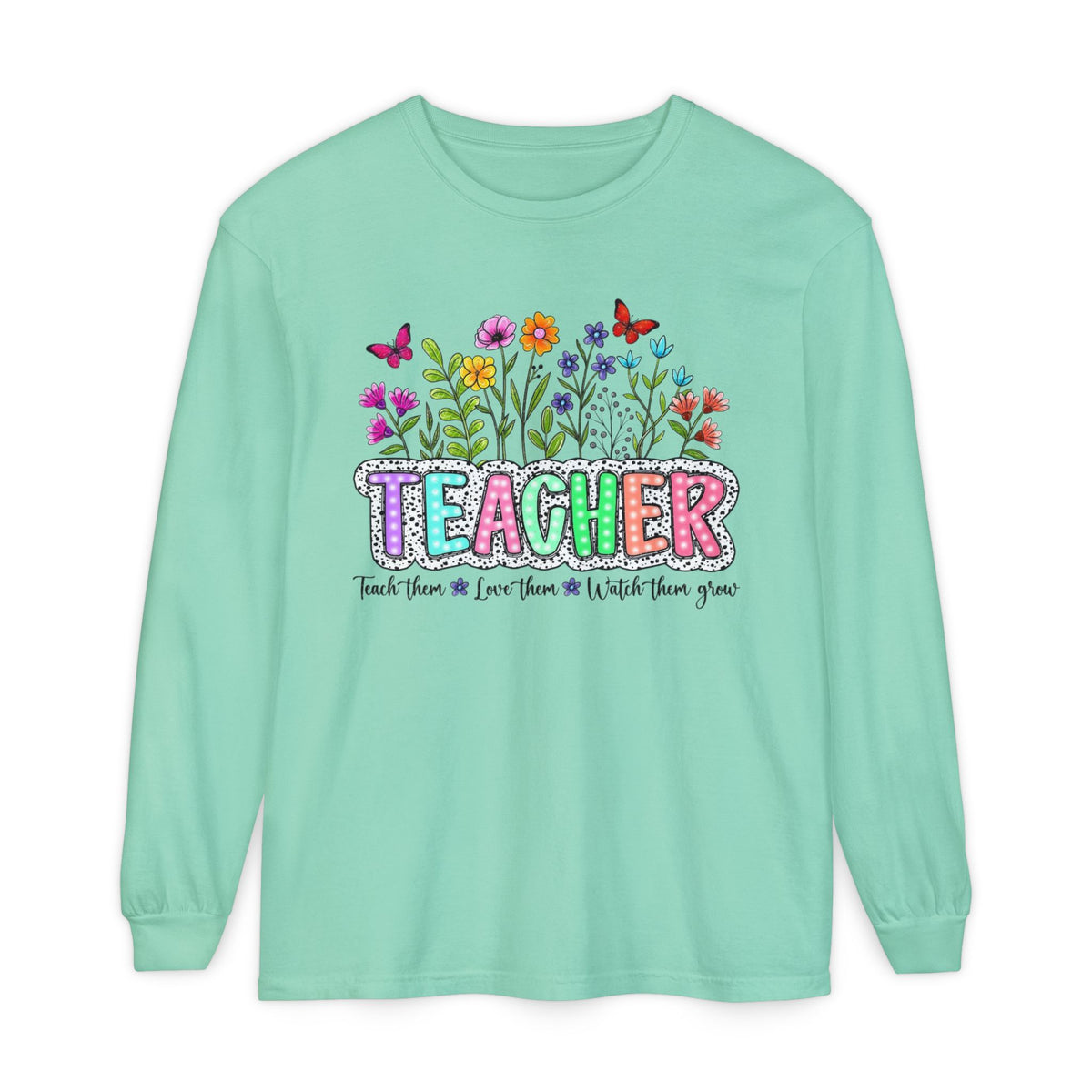 FLORAL TEACHER SWEATSHIRT