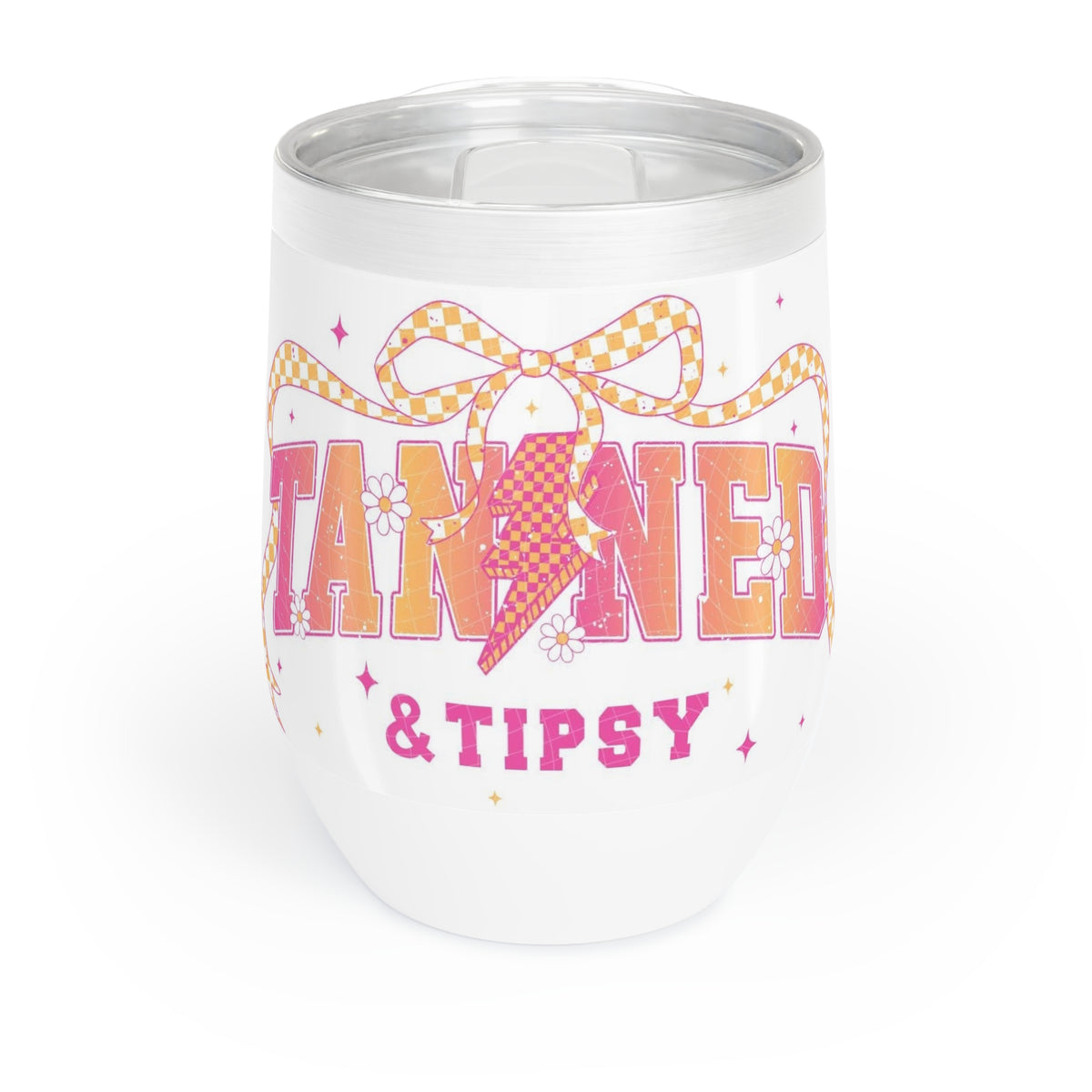 TANNED AND TIPSY WINE TUMBLER