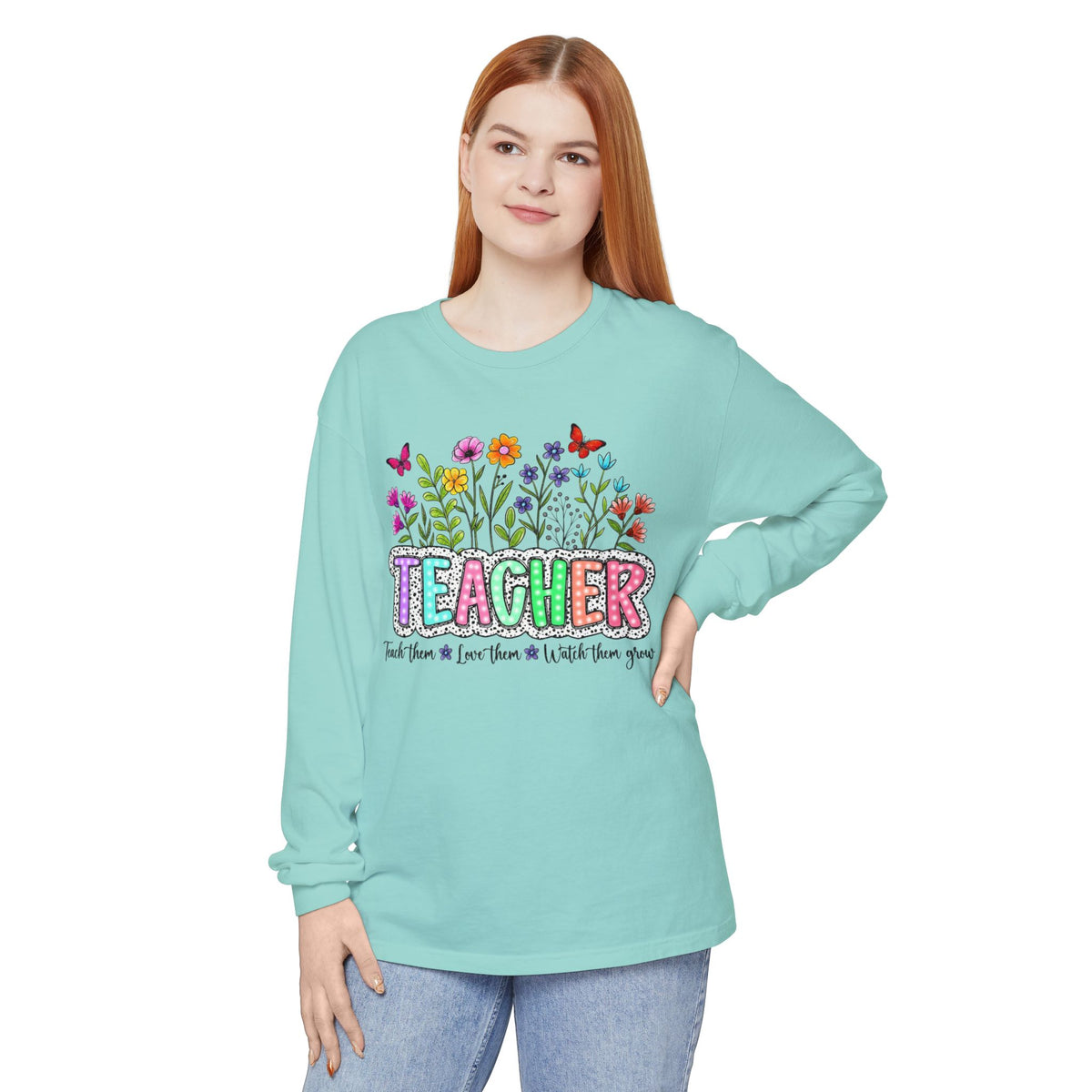 FLORAL TEACHER SWEATSHIRT