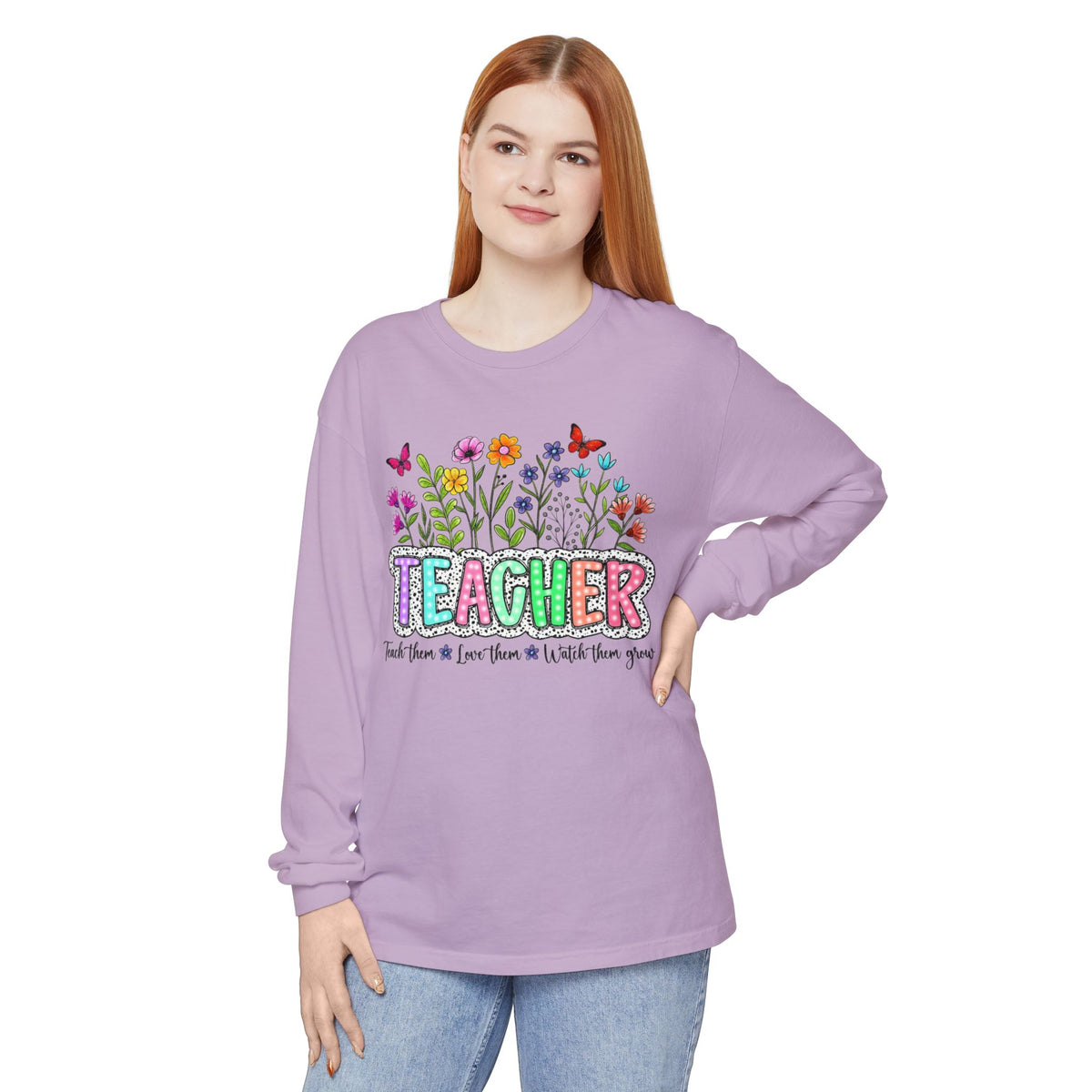 FLORAL TEACHER SWEATSHIRT