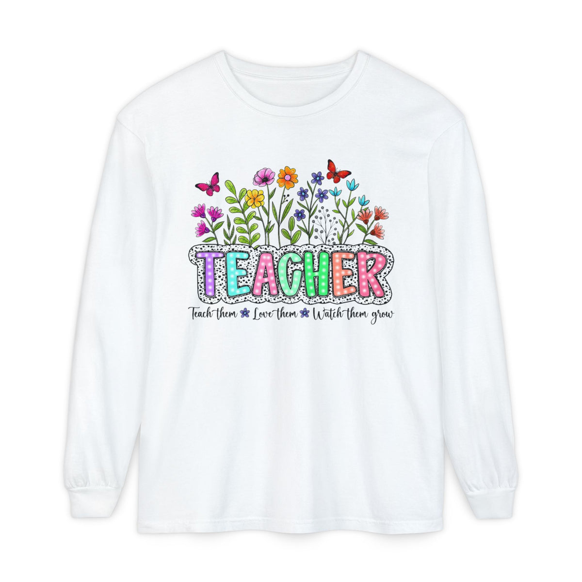 FLORAL TEACHER SWEATSHIRT