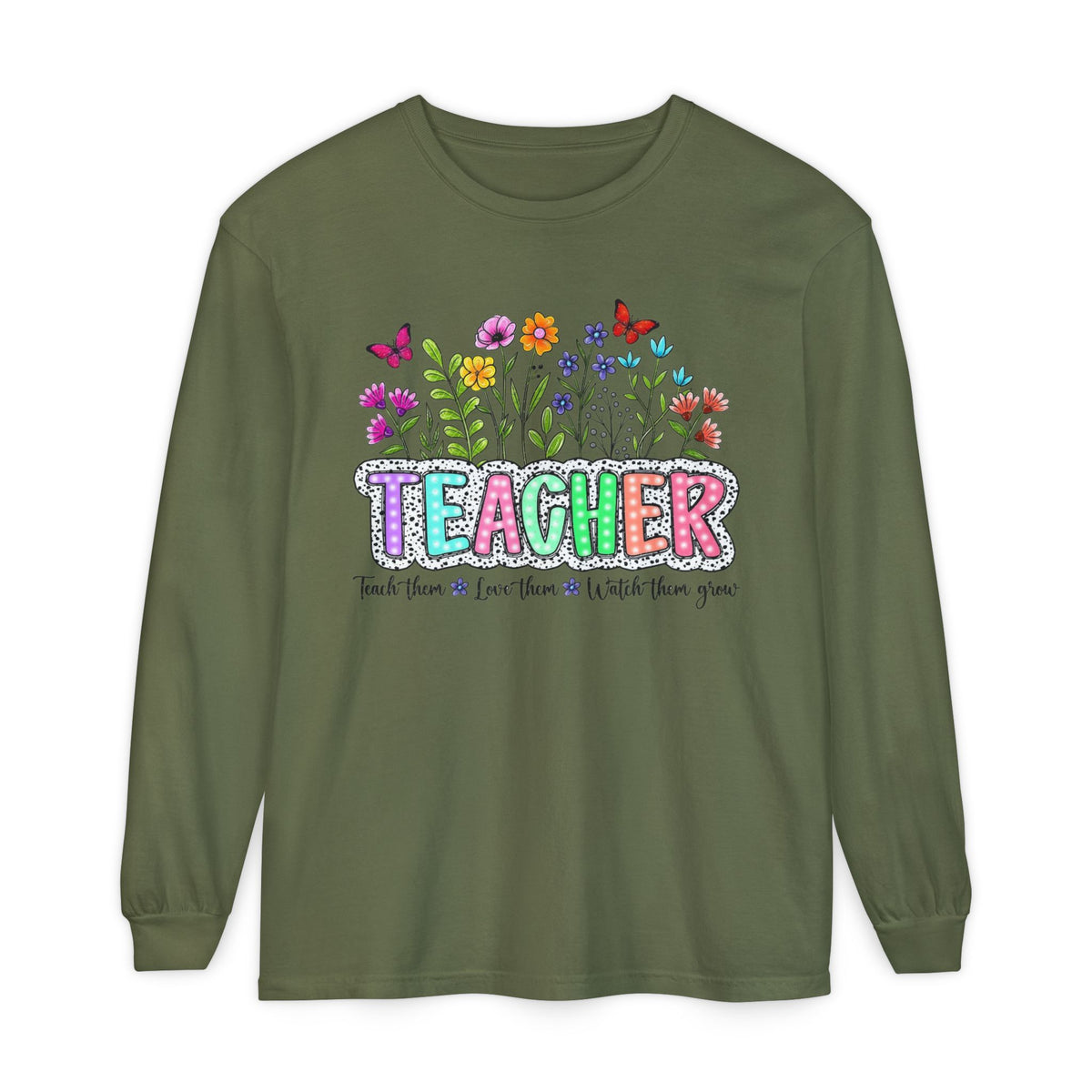 FLORAL TEACHER SWEATSHIRT