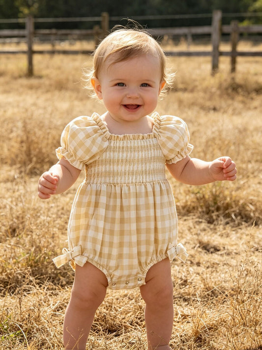 PLAID ROMPER