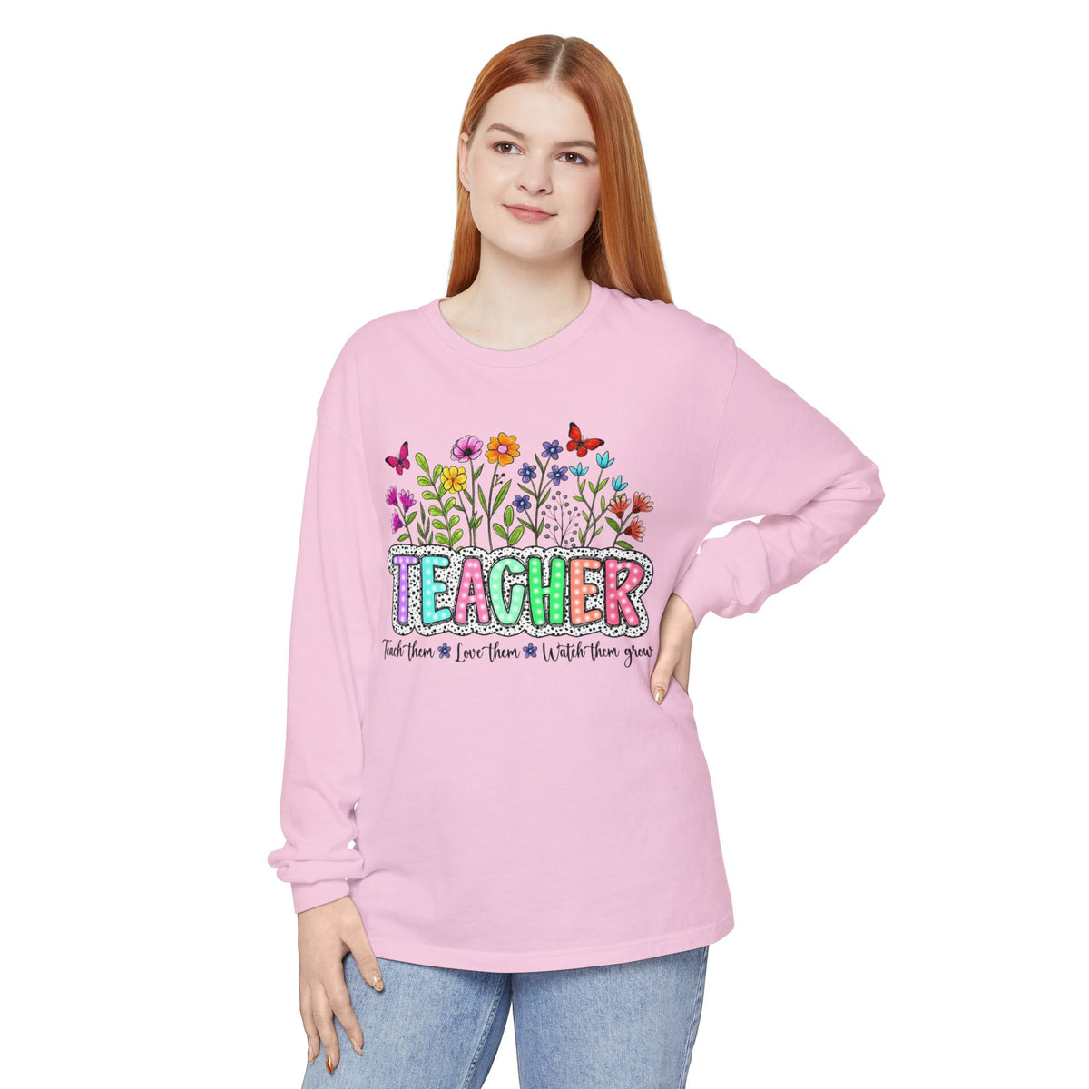 FLORAL TEACHER SWEATSHIRT