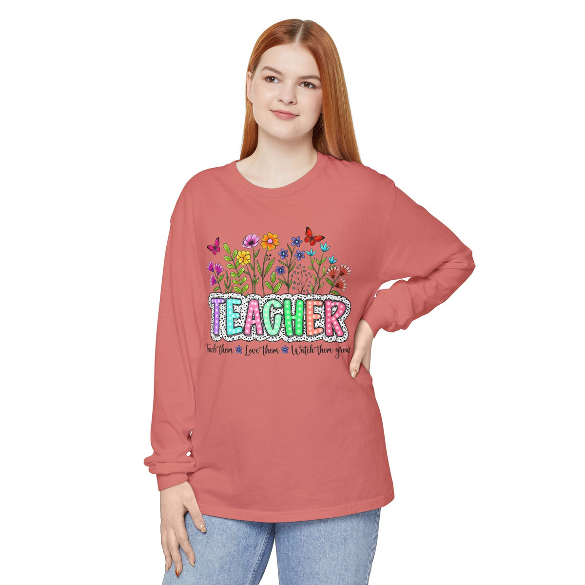 FLORAL TEACHER SWEATSHIRT
