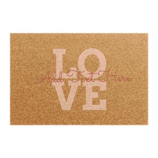 CUSTOM LOVE DOORMAT