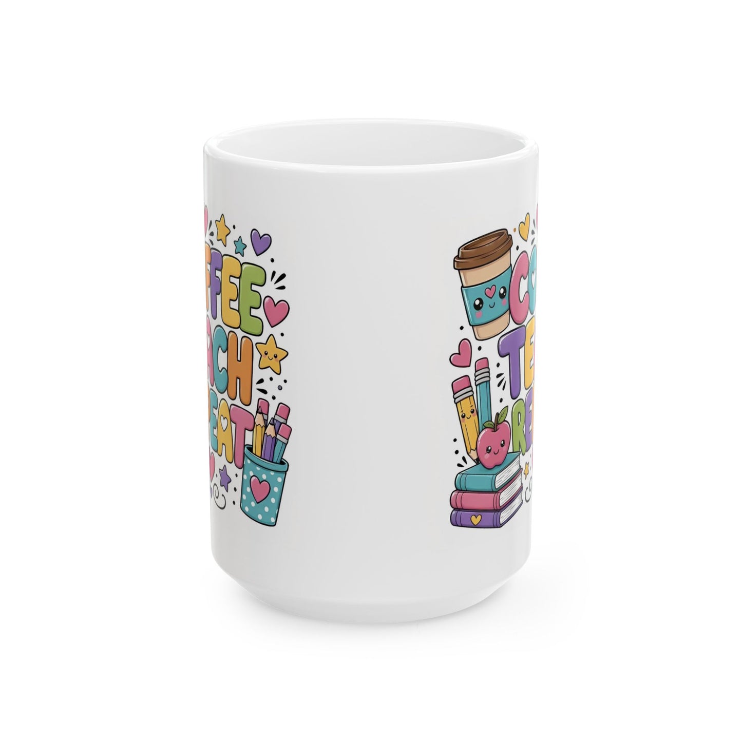 COFFEE TEACH REPEAT MUG