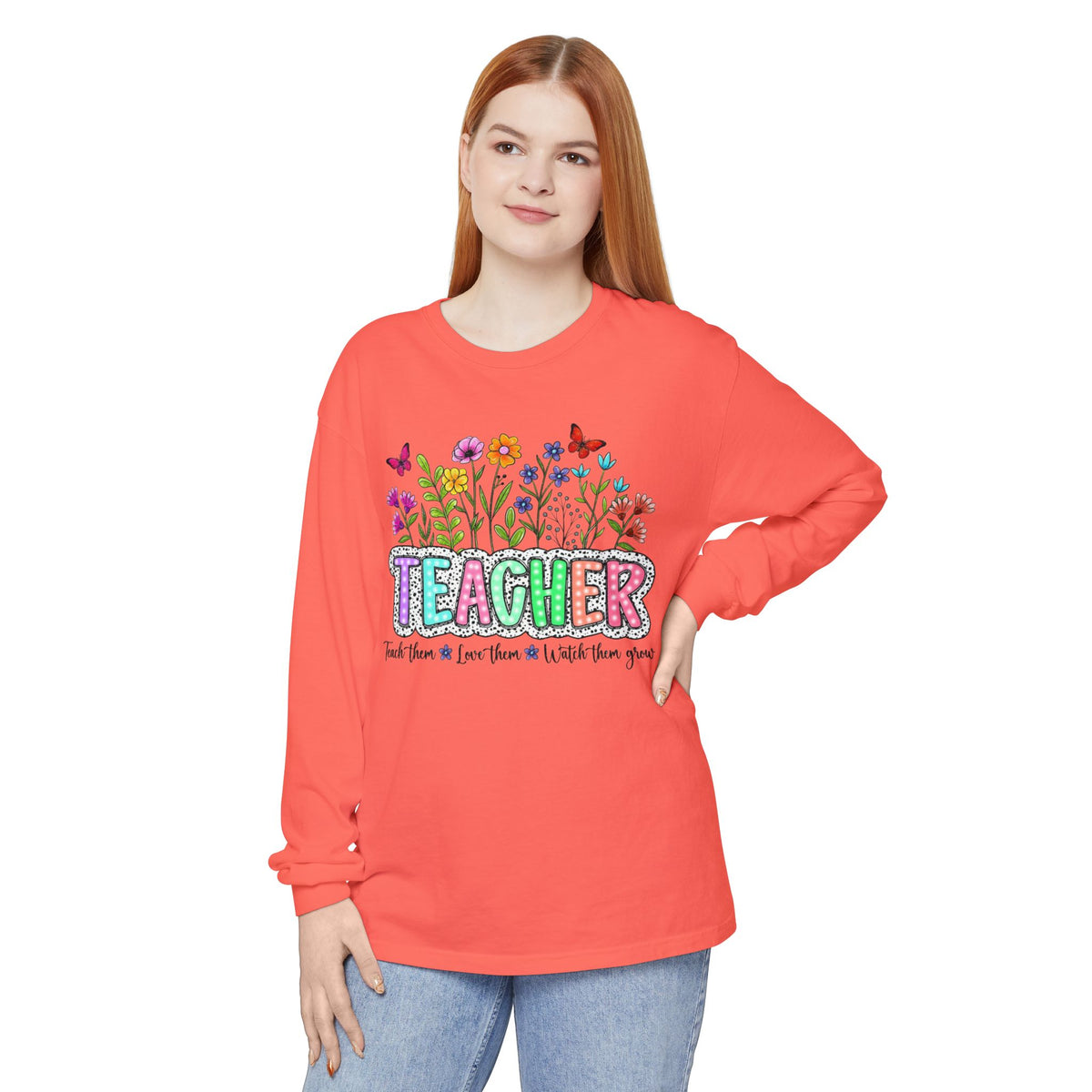 FLORAL TEACHER SWEATSHIRT